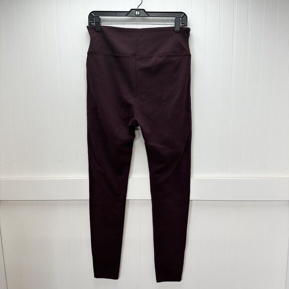 Spanx Leggings Womens XL Red Hot Assets Purple Wine Ponte Pull On Pants Slimming - Picture 2 of 14